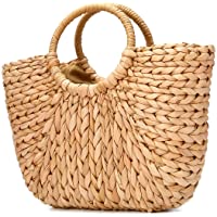  - Bolsa de Playa de Verano-JOSEKO Mujer Bolso de Paja Bolsa de Hombro de Paja para Playa Viajar y Uso Diario